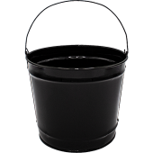10 Qt Powder Coated Bucket - Glossy Black 006